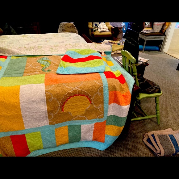 Two Twin quilts and shams - Picture 2 of 5